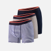 Michel Marinière Boxer Trio Pack Navy Heather Gray - white - 1