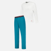 Ensemble depyjama t-shirt blanc et pantalon bleu en coton - Pyjama manches courtes superbe Blanc et bas de pyjama long indomptable Topaz - blanc - 1