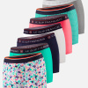 Pack Semainier Boxer Redoutable Neon Pink Marine Gris Chiné Blanc Mint Marius Little Jungle Viola Caviar Lagon - bleu - 4