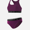 Ensemble culotte brassière en coton - Tapageuse Rieuse Prune - violet - 1