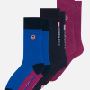 Lot de 3 chaussettes mi-hautes - Pack Lucas Purple Bloc Eblouissant Marine - bleu - 9