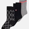 Lucas Grey Black Tartan Socks Trio Pack - gray - 2
