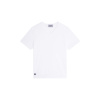 T-shirt Col V en coton bio - blanc - 1
