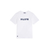 T-shirt col rond en coton bio - blanc - 4
