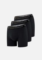 Lot de 3 boxers longs en coton - Boxers Longs Noir