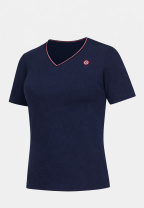 T-shirt femme marine en coton - Puissante Marine - bleu - 1