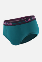 Slip bleu foncé en coton - Intrépide Bleu Canard - bleu - 1