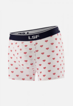 Boxer à coeur rouge en coton - Marius Petit Coeur Rouge Cerise - blanc - 16