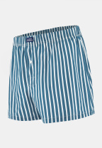 Caleçon à rayures bleu en coton - Jacques Sens Bleu Canard - bleu - 6