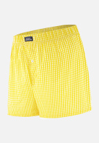 Caleçon à carreaux jaune en coton - Jacques Vichy Jaune Citron - jaune - 3