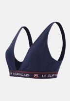 Soutien-gorge triangle sans armature bleu marine en coton - Séduisante Marine - bleu - 2