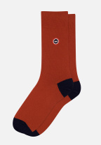 Chaussettes mi-hautes rouge en coton - Robuste Rouge Brique Marine - rouge - 3