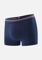 Boxer bleu marine sans couture en coton - Christian Marine Lsf - bleu - 1