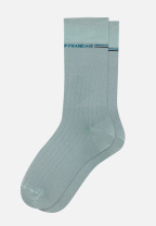 Chaussettes mi-hautes vert en fil d'Écosse - Nessy Vert Sage - vert - 1
