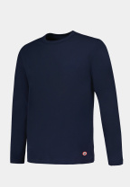 T-shirt homme bleu marine à manches longues en coton - Superbe Marine - bleu - 3