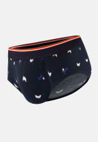 Slip à motif coq marine en coton - Terrible Coq Marine - bleu - 1