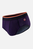 Slip imprimé cadeau indigo en coton - Terrible Kdo Indigo - bleu -  13