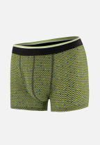 Boxer à motif chevron jaune anis en coton - Marius Chevron Jaune Anis - jaune - 6