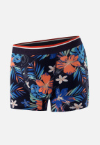 Boxer bleu à motif florales en coton - Marius Hawai Bleu Nautique - bleu - 2
