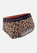 Slip à motif léopard en coton - Intrepide Léopard - marron - 2