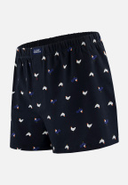 Caleçon à motif coq marine en jersey de coton - Fredo Coq Marine - bleu - 2