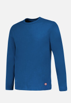 T-shirt à manches longues bleu en coton - Superbe Bleu Acier - bleu - 1