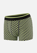 Boxer à motif raquettes jaune anis en coton - Marius Raquettes Jaune Anis - jaune - 8