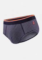 Slip marinière bleu en coton - Terrible Chevron - bleu - 4