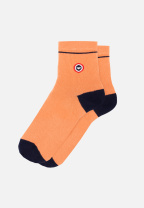 Chaussettes mi-hautes rose et bleu marine - Lucie Talon Pointe Rose Pêche Marine - rose - 2