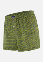 Caleçon à motif chevron jaune anis en jersey de coton - Fredo Chevron Jaune Anis - jaune - 2