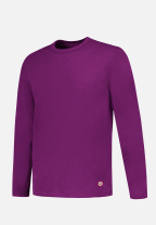 T-shirt à manches longues violet en coton - Superbe Violet Profond - violet - 1