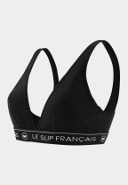 Soutien-gorge triangle sans armature noir en coton - Seduisante Noir - noir - 1