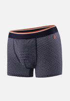 Boxer marinière bleu en coton - Marius Chevron - bleu - 1