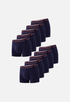 Lot de 10 boxers bleu marine en coton - Boxers Marine
