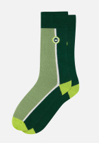 Chaussettes mi-hautes à motif verti vert forêt en coton - Lucas Verti Vert Forêt - vert - 1