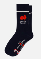 Chaussettes mi-hautes en coton - Lucas France Rugby Marine - bleu - 4