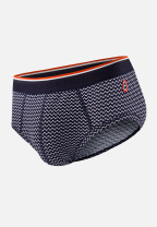 Slip marinière bleu en coton - Terrible Chevron - bleu - 2