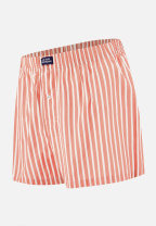 Caleçon à rayures orange en coton - Jacques Sens Orange Pur - orange - 2